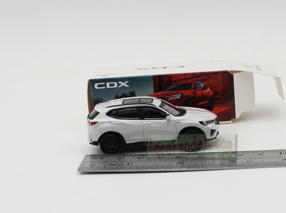 1/64 Scale Acura CDX Diecast Car Model White 