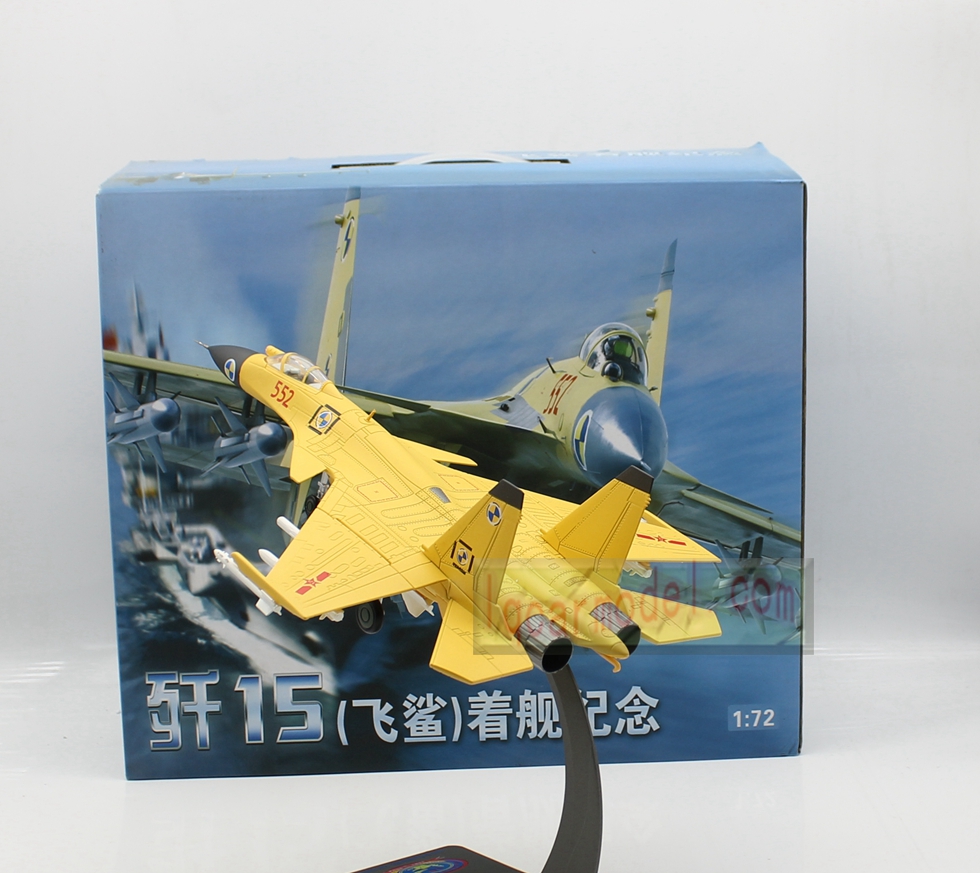 1/72 China J15 J-15 SU33 Fighter Aircraft Metal Die cast Model Yellow 