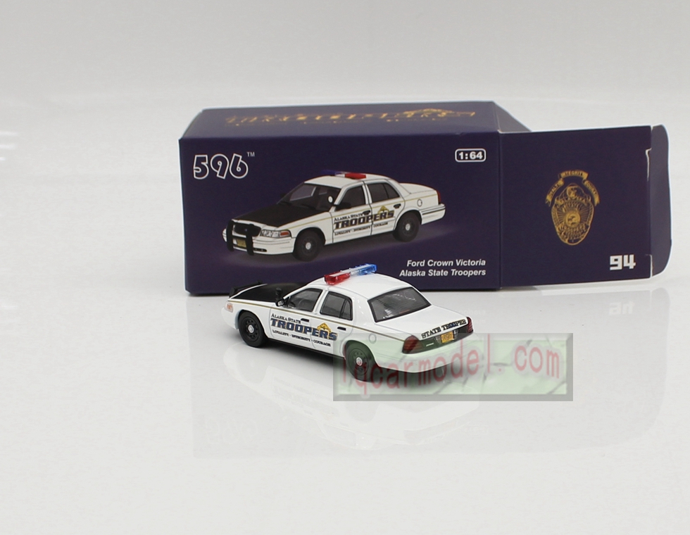 1/ 64 Scale Ford Crown Victoria Alaska State Troopers Car model Diecast 