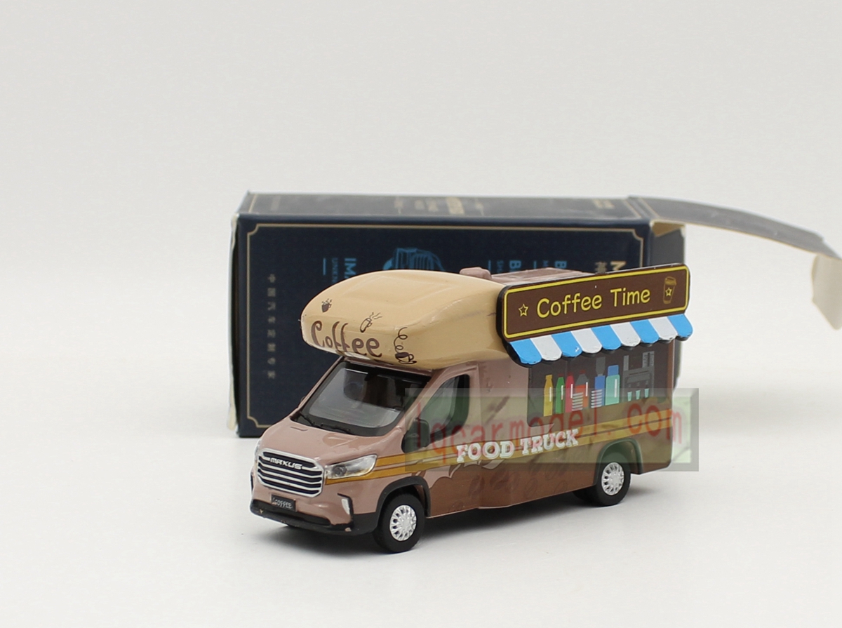 1/64 Scale MAXUS V90 Coffee Time Food Truck Car model diecast