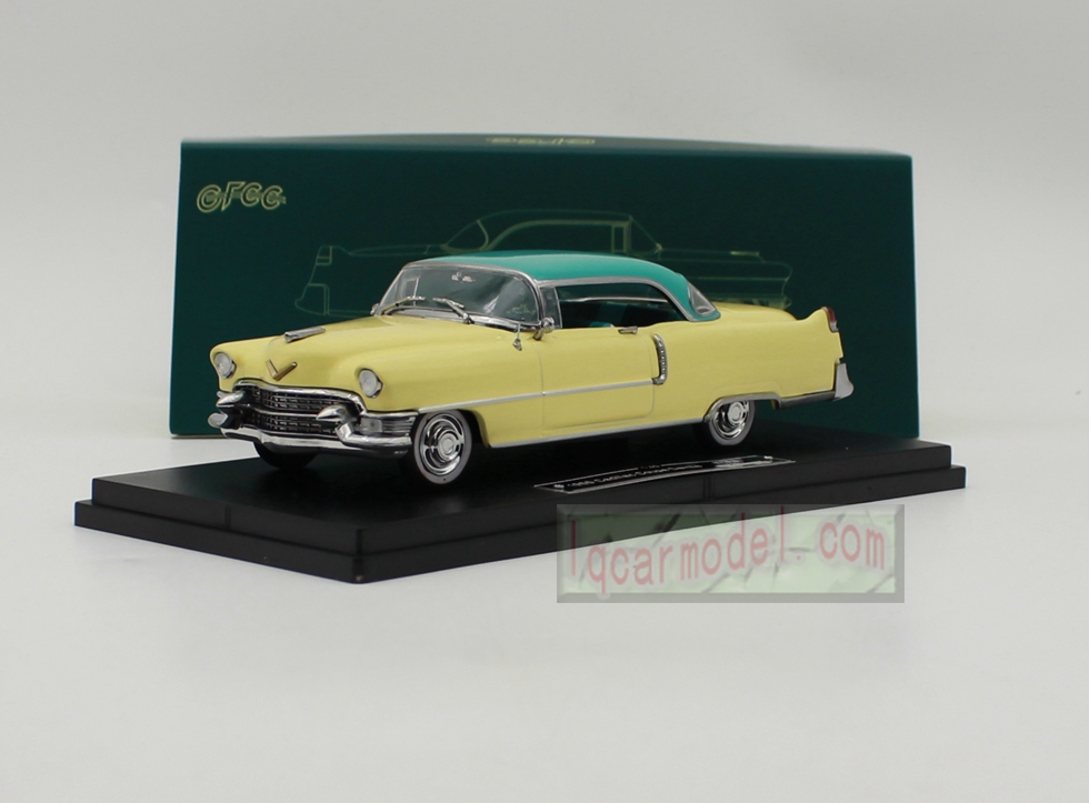 1/43 Scale GFCC 1955 Cadillac Coupe Deville Car model Diecast Yellow&Green 