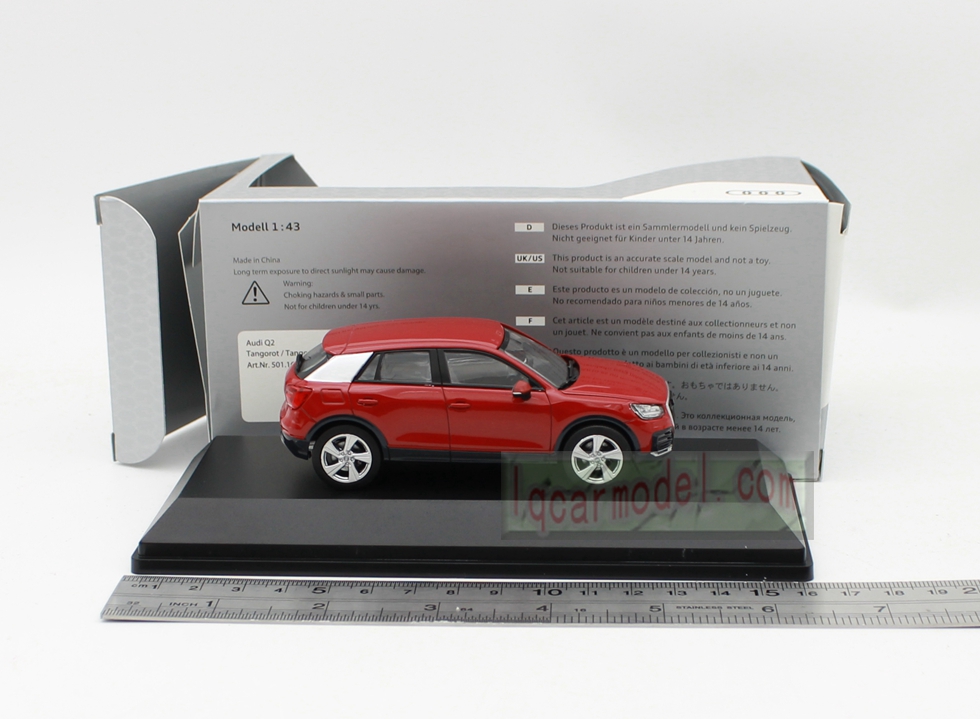 1/43 Scale AUDI Q2 SUV Diecast Car model Red