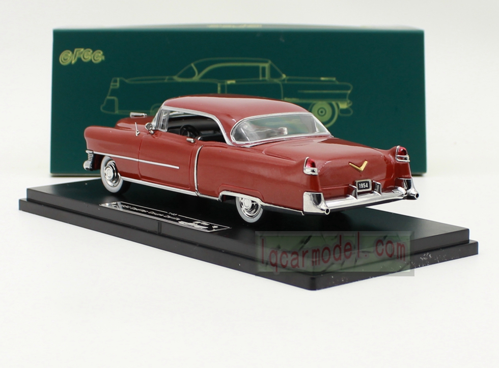 1/43 Scale GFCC 1954 Cadillac Coupe Deville Car model Diecast red color