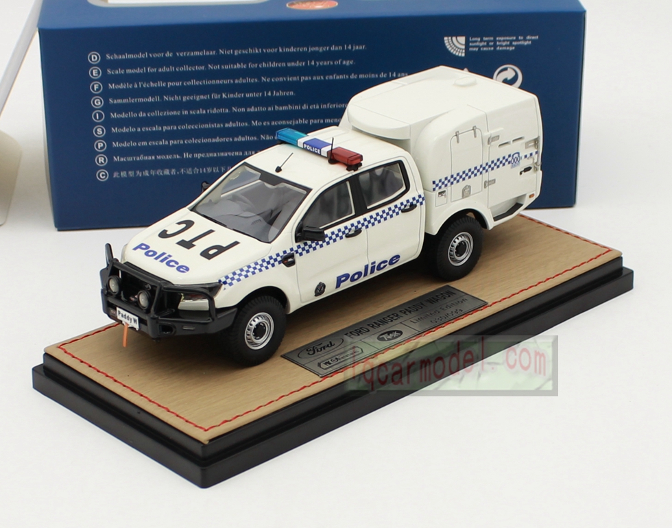 1/43 MK TRAX FORD RANGER PADDY WAGON Police PTC Limited 99PCS Resin Model 