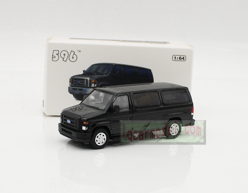 1/ 64 Scale Ford E-Series Vans black Car model Diecast