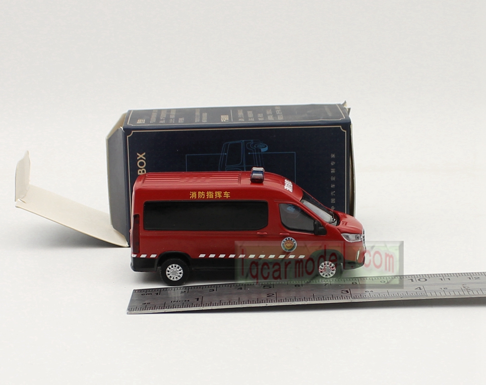 1/64 Scale MAXUS V90 FIRE Car Model Diecast red