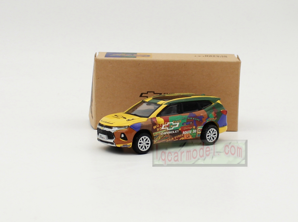 1/64 Scale Chevrolet Blazer diecast car model YELLOW Color 