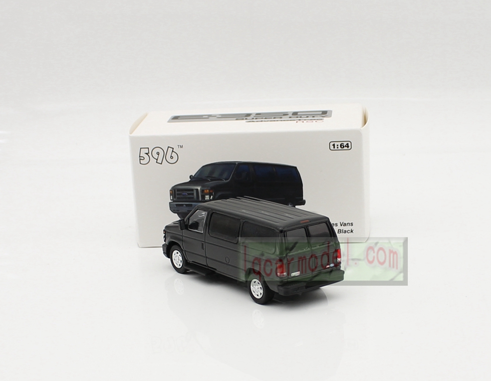 1/ 64 Scale Ford E-Series Vans black Car model Diecast 