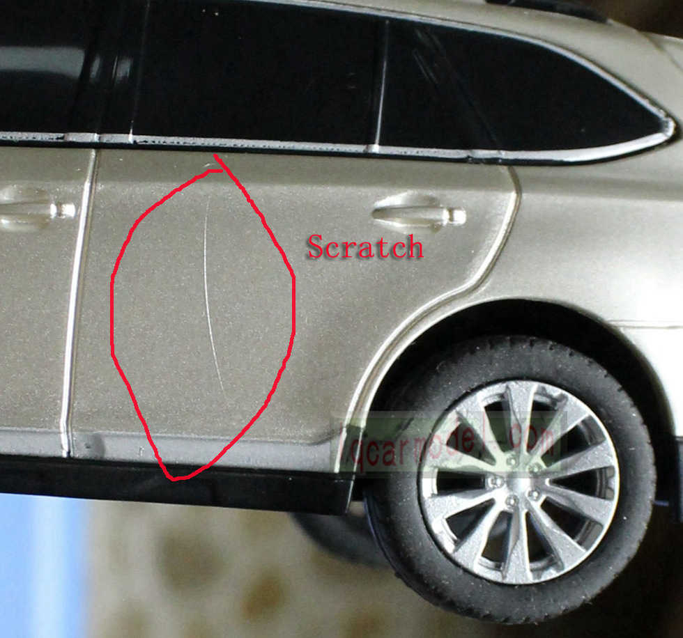 1/40 Dealer version Subaru Outback Eyesight car toy Plastic / No box  Flaw