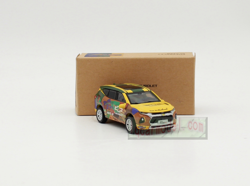 1/64 Scale Chevrolet Blazer diecast car model YELLOW Color 