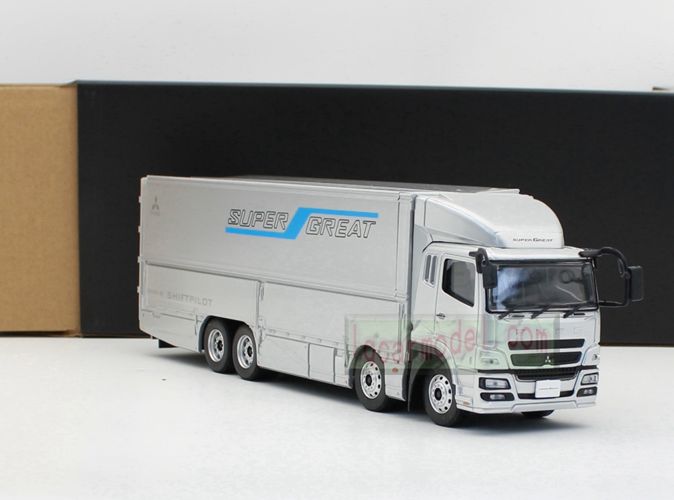 1/43 Scale MITSUBISHI FUSO TRUCK SUPER GREAT Diecast Model Silver color