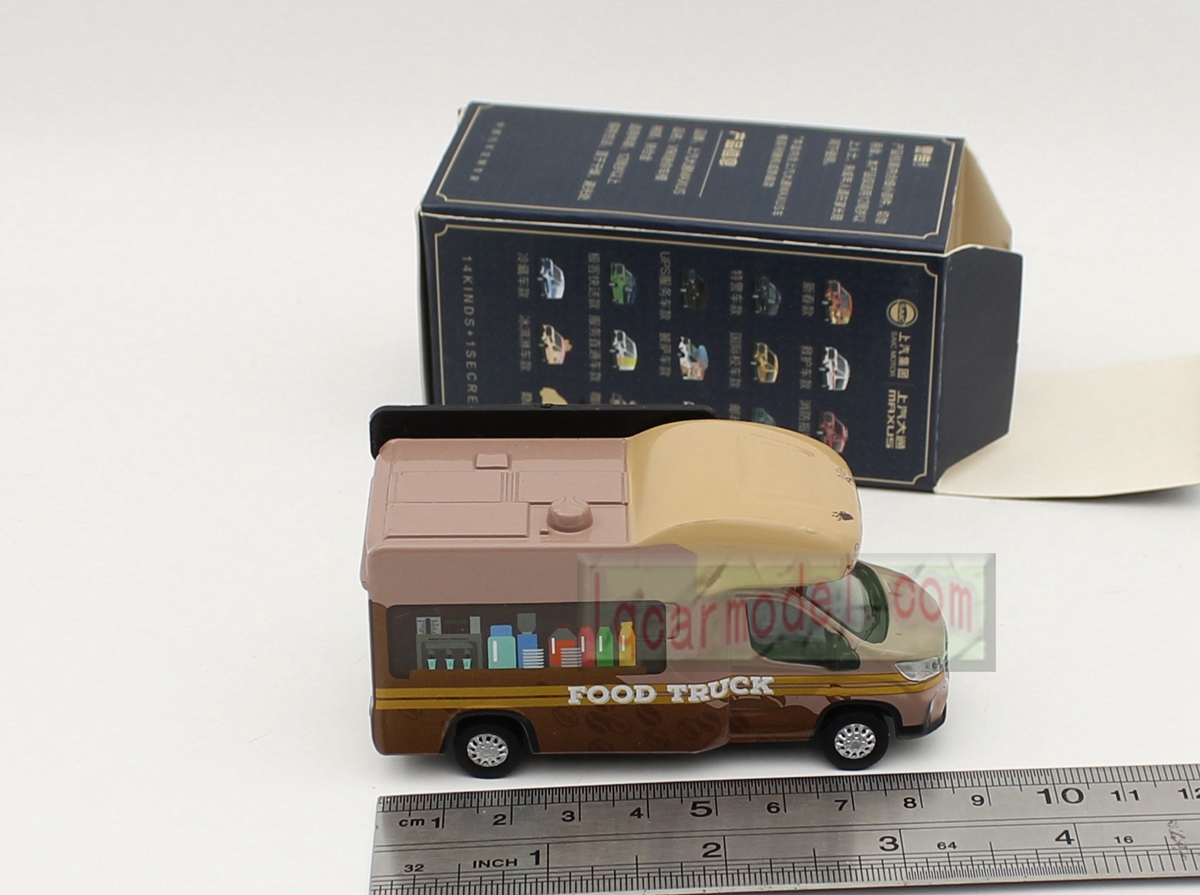 1/64 Scale MAXUS V90 Coffee Time Food Truck Car model diecast  