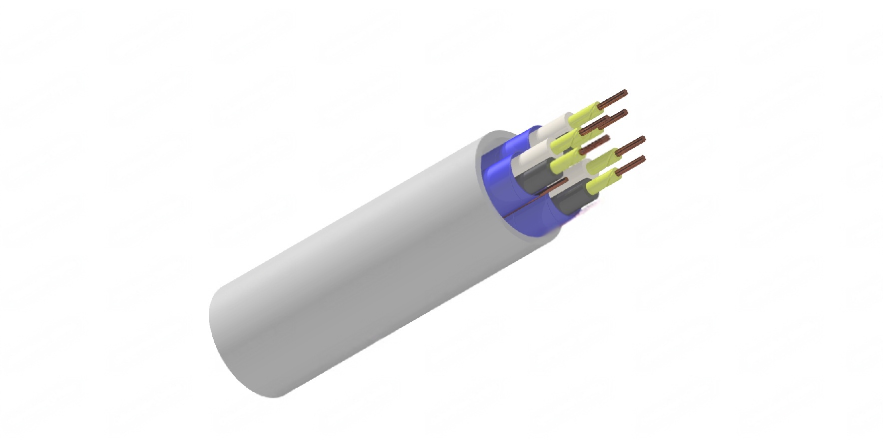 150/250V HF-EPR Insulated, SW2/SW4 Sheathed, Individually Screened Unarmoured Fire Resistant Instrumentation & Control Cables