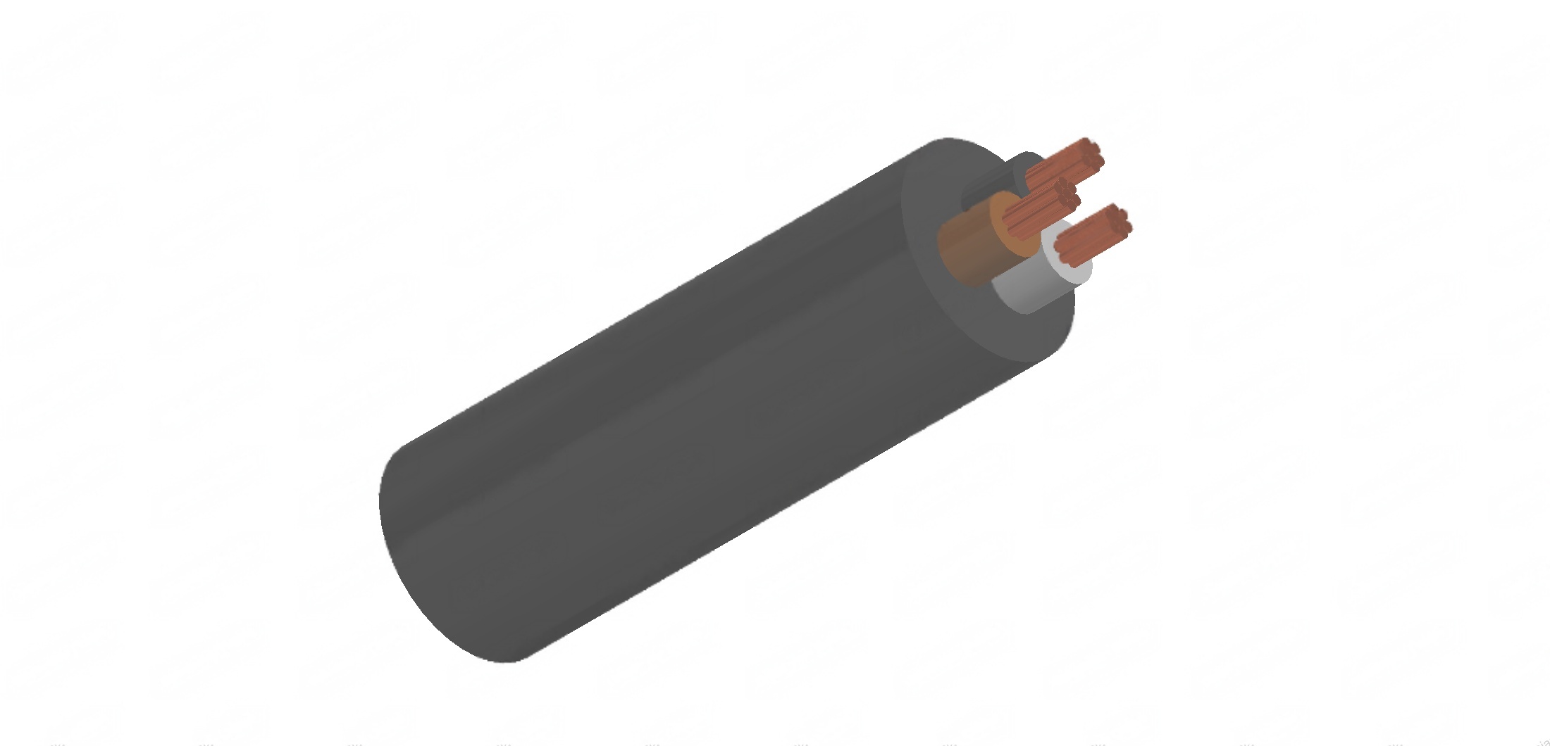 Three-core 600/1000V XLPE Insulation, LSZH Sheath Cables to BS 8573