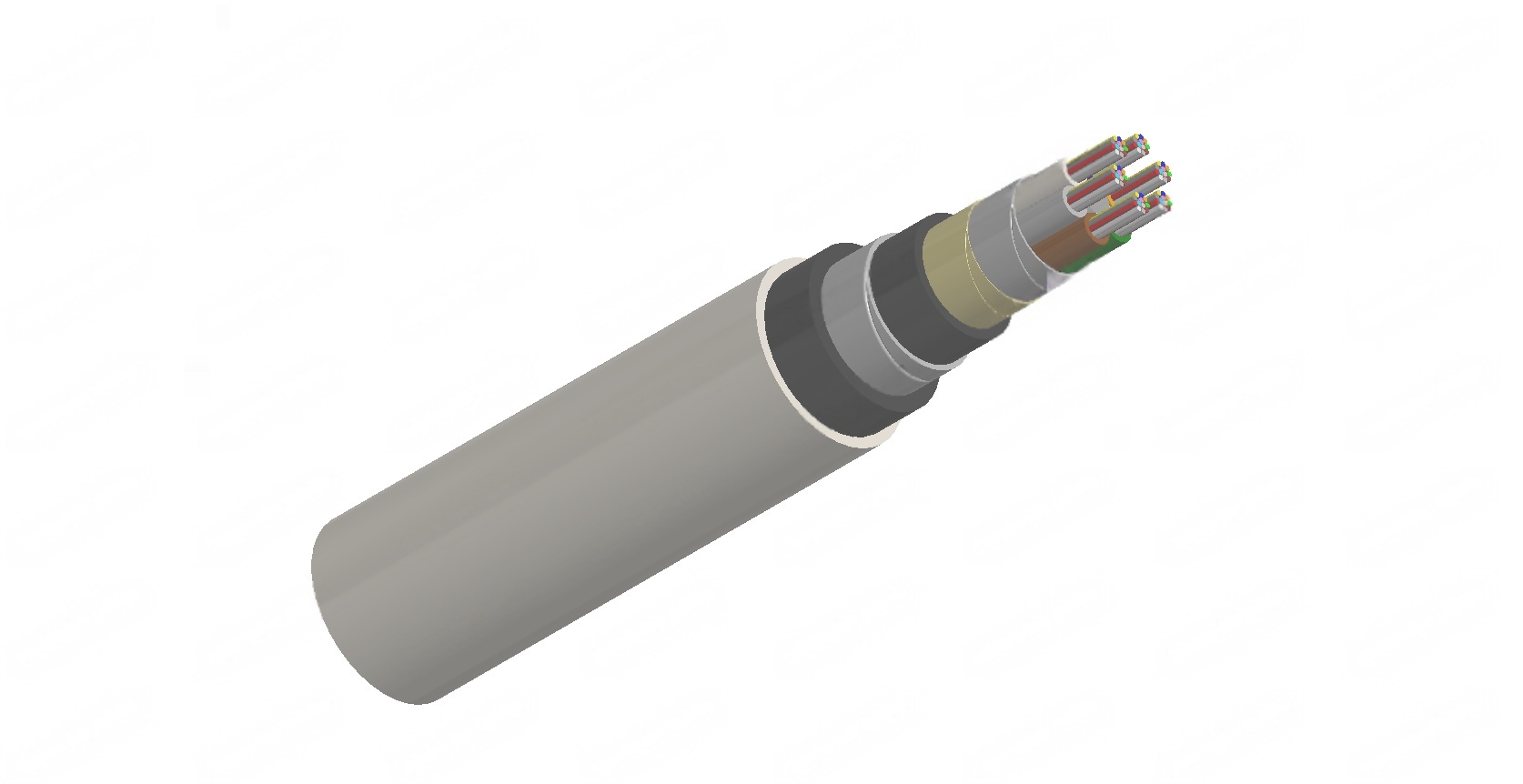 Multi Loose Tube Ribbon Fiber Cable