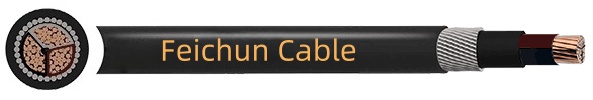 BS 5467 Multicore Sectoral Shaped XLPE SWA PVC 1.9/3.3kV Cable