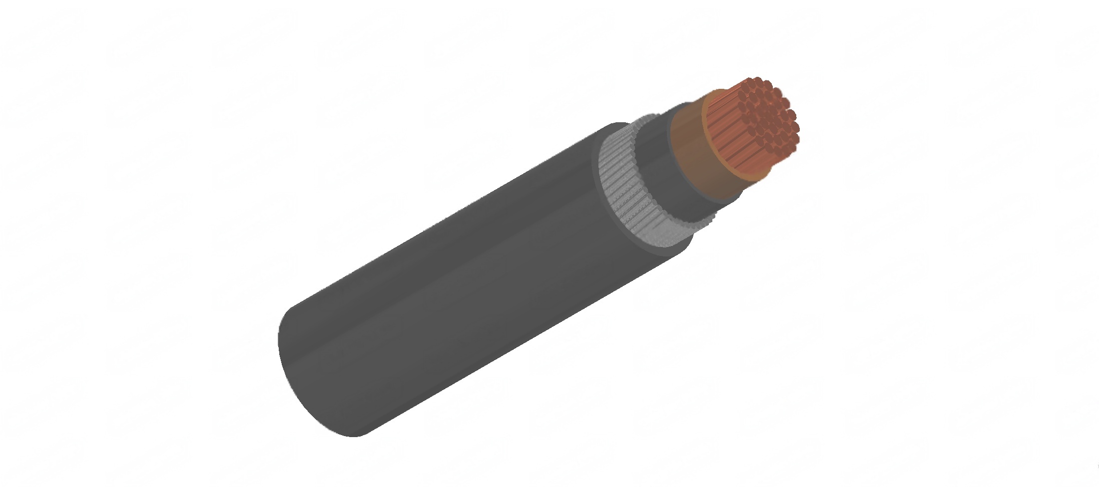 Single-core 600/1000V cables with circular stranded copper conductor