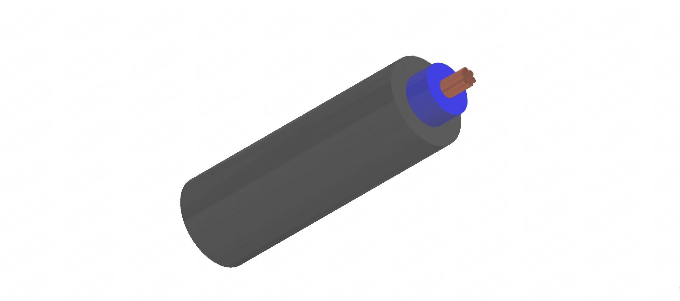 Thermosetting insulated, single-core, sheathed cables