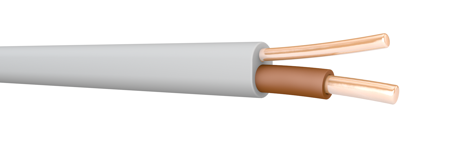 6241Y PVC Flat Wiring Cable with Bare CPC. BS 6004. 300/500 V
