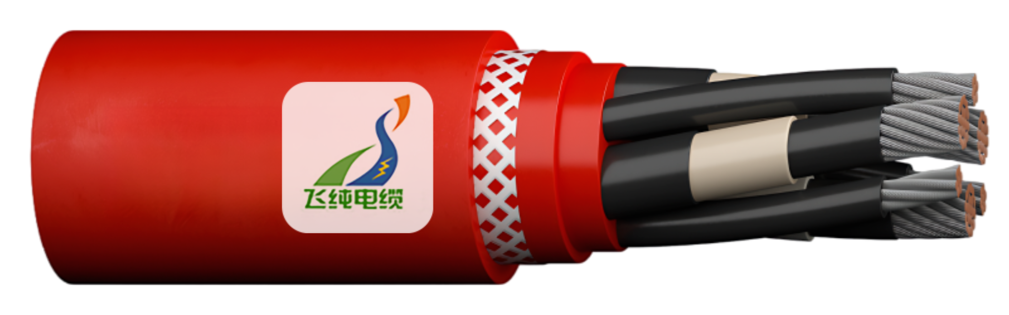 Type MP-GC Three-Conductor Mine Power Feeder Cable, CPE Jacket, 8kV to ICEA S-75-381