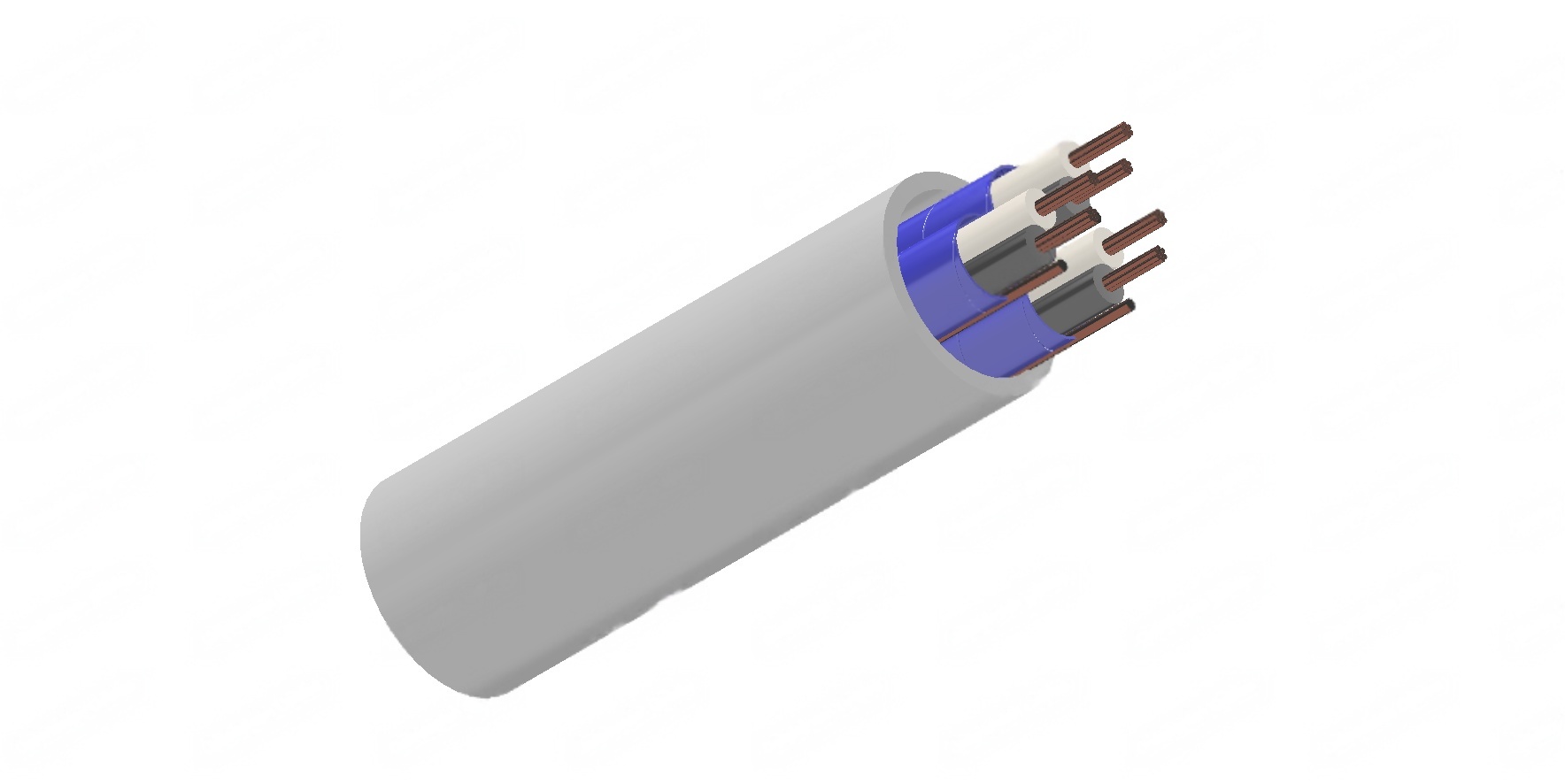 150/250V HF-EPR Insulated, SW2/SW4 Sheathed, Individually Screened Unarmoured Flame Retardant Instrumentation & Control Cables