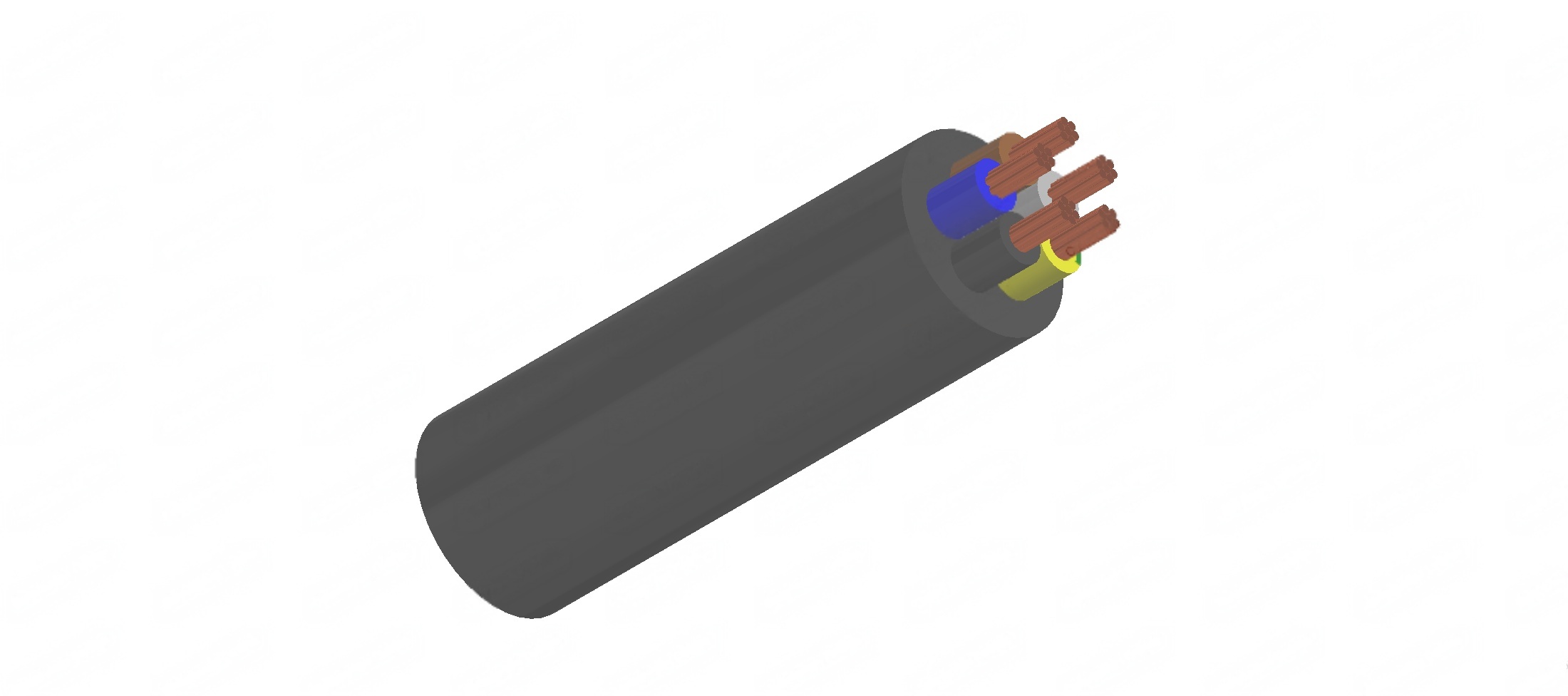 Five-core 600/1000V XLPE Insulation, LSZH Sheath Cables to BS 8573