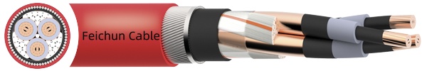 BS 6622 XLPE PVC 8.7/15kV Cable