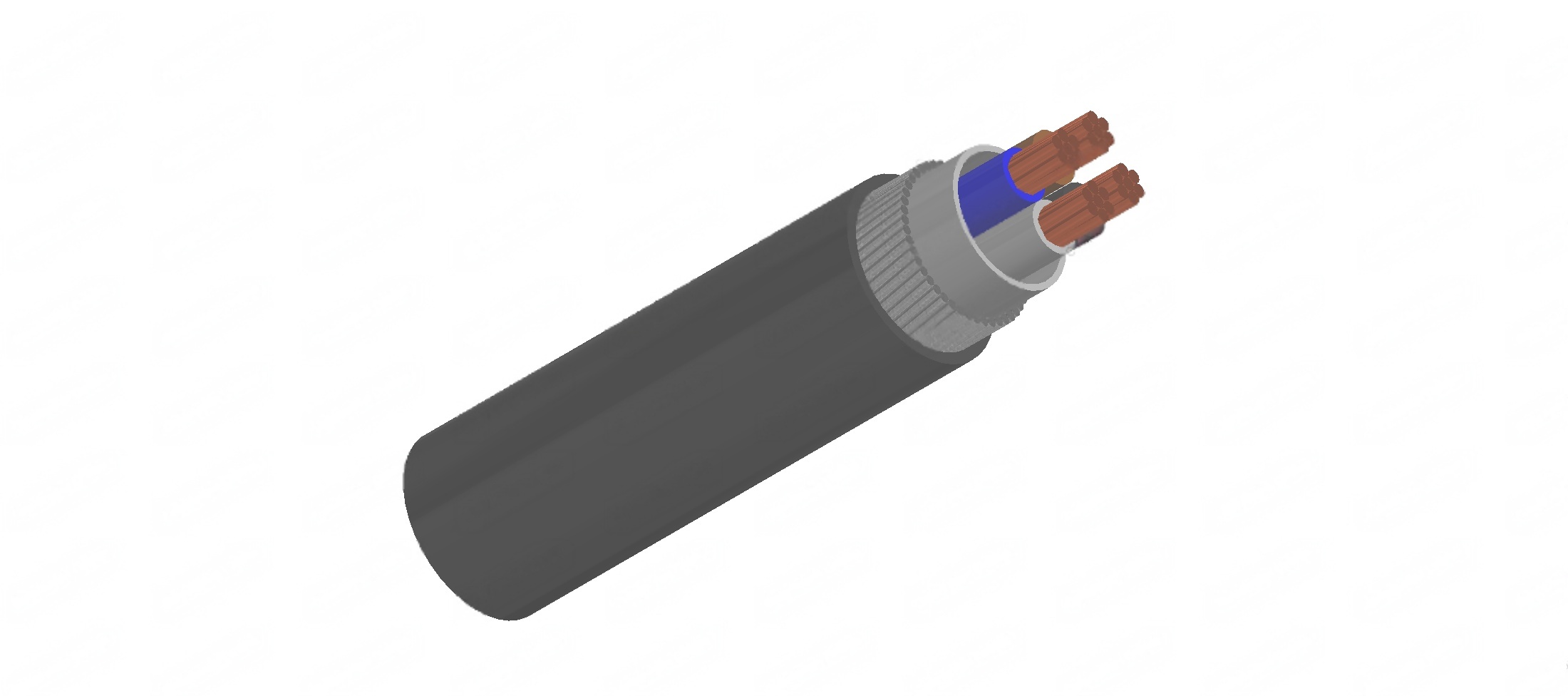 Four-core 600/1000V Cables with Stranded Copper Conductors
