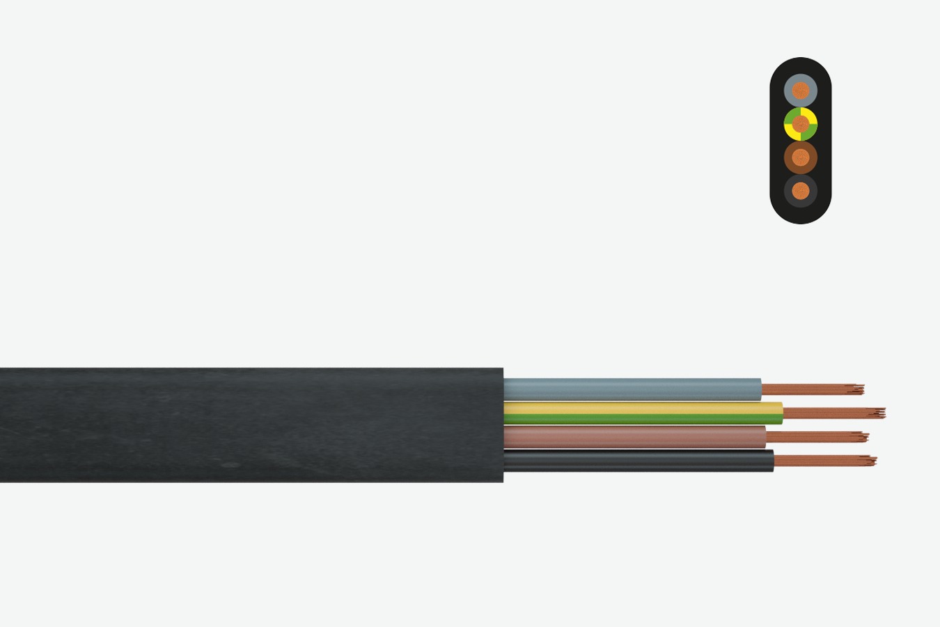 Feichun PLANOFLEX NGFLGOEU Low Voltage Flat Cable for Festoon Application