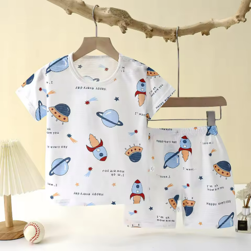 Children's Bear Print Pajama Set