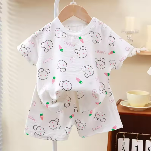 Cute Sheep Kids Pajama Set