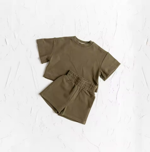Kids Cotton T-Shirt and Shorts Set