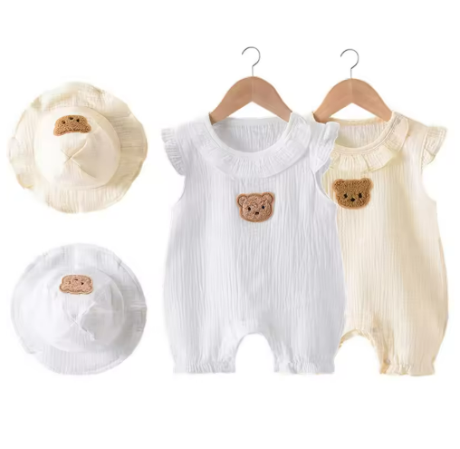 Baby Romper and Hat Set