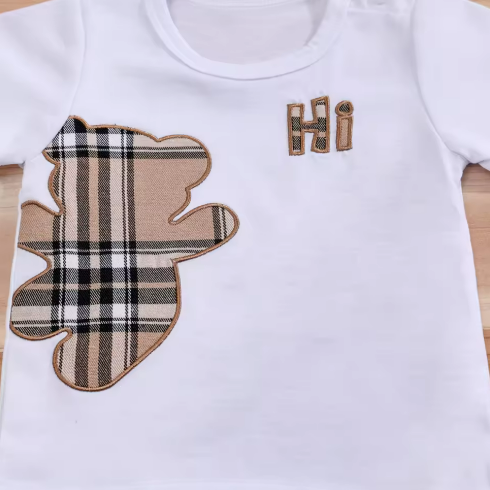 Kids' Bear Patch T-Shirt and Shorts Set