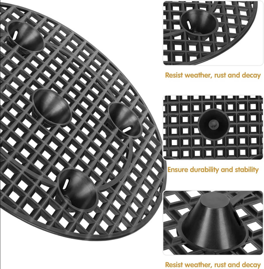 6 Pcs Big Potted Plant Stands - 12 Inch Patio & Deck Floor Protector,Plant Level Pot Elevator for Indoor Outdoor Garden Flower