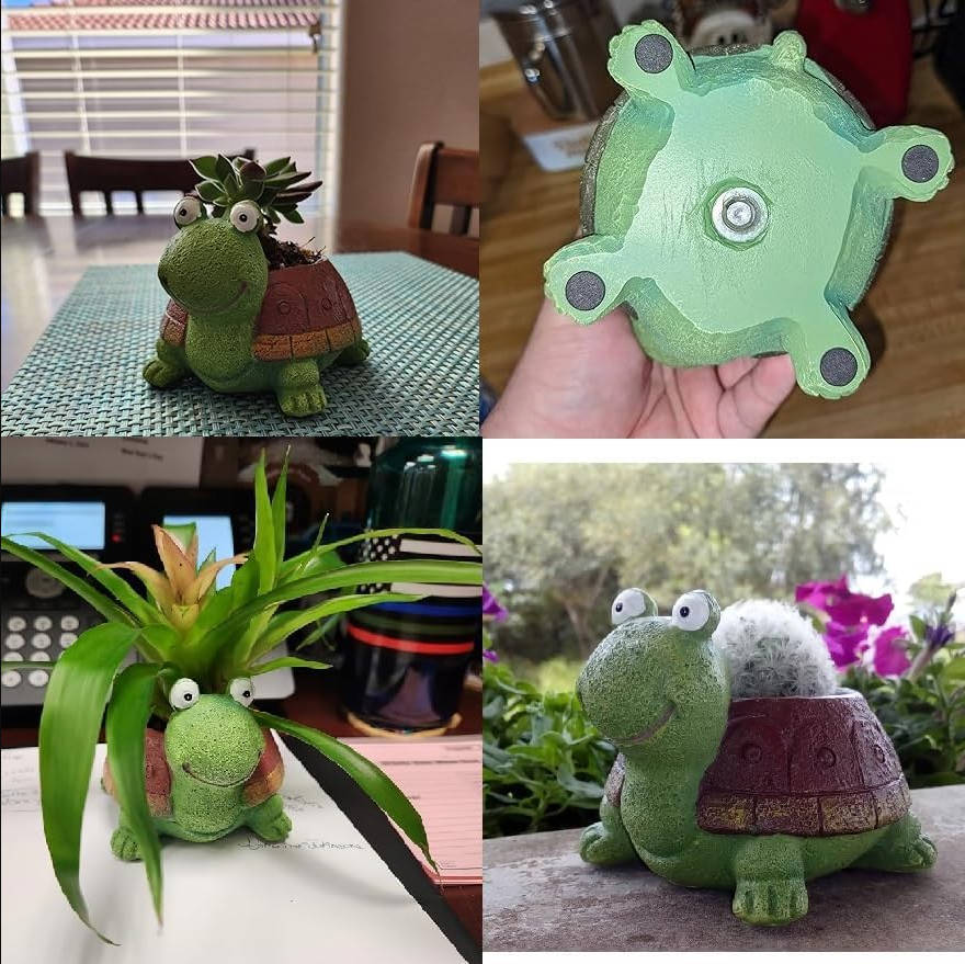 Plant Pot Flowerpot Animal Garden Pots Resin Succulent Pots Planter Bonsai Plant Holder for Home Office Desk Mini Ornament