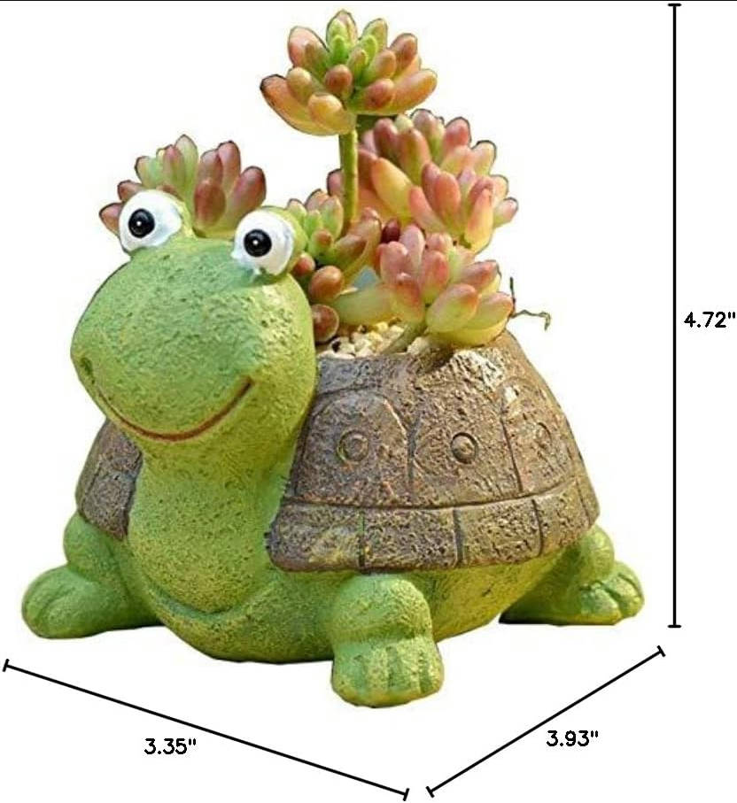 Plant Pot Flowerpot Animal Garden Pots Resin Succulent Pots Planter Bonsai Plant Holder for Home Office Desk Mini Ornament