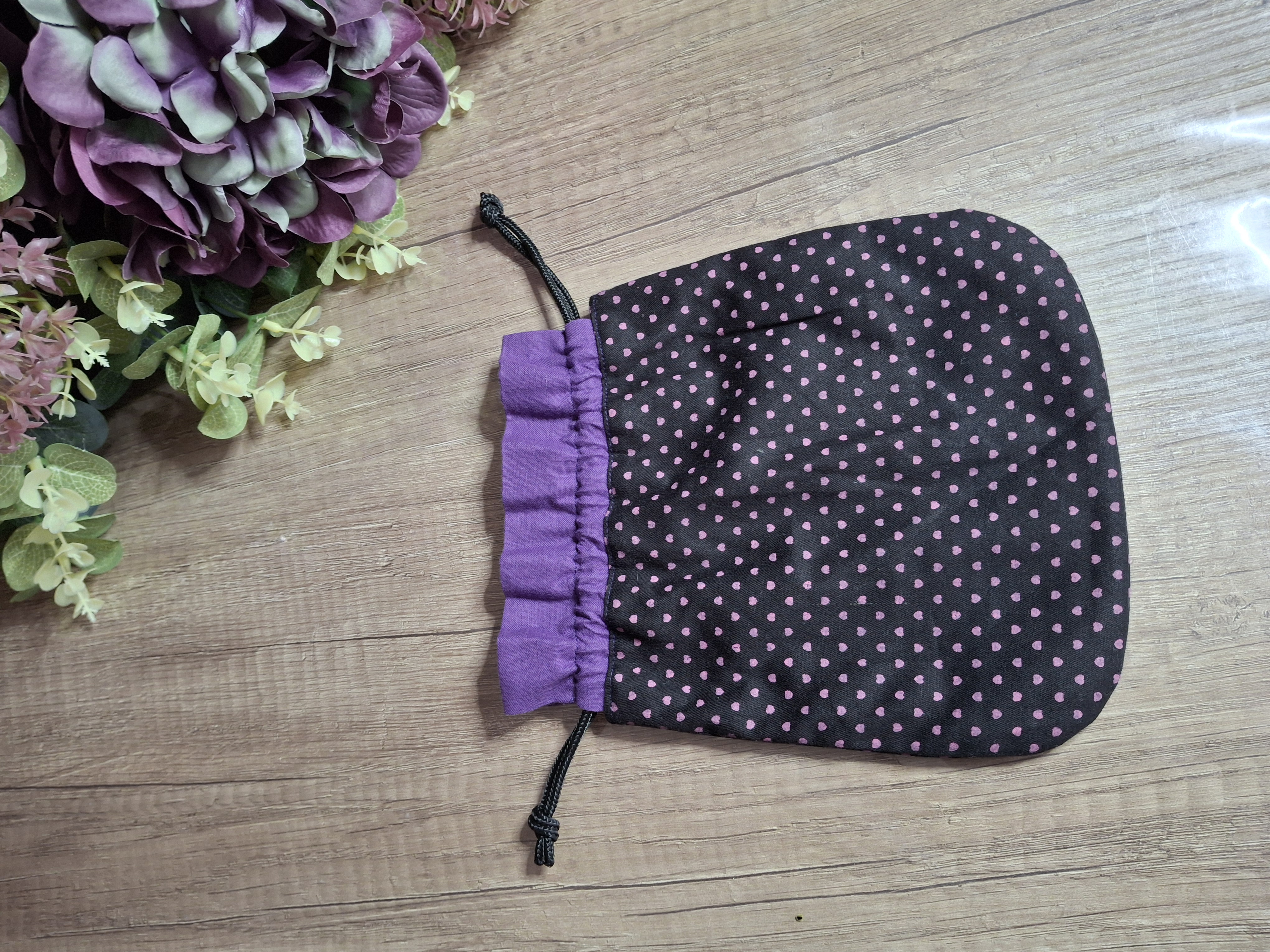 Saco de tecido estampado