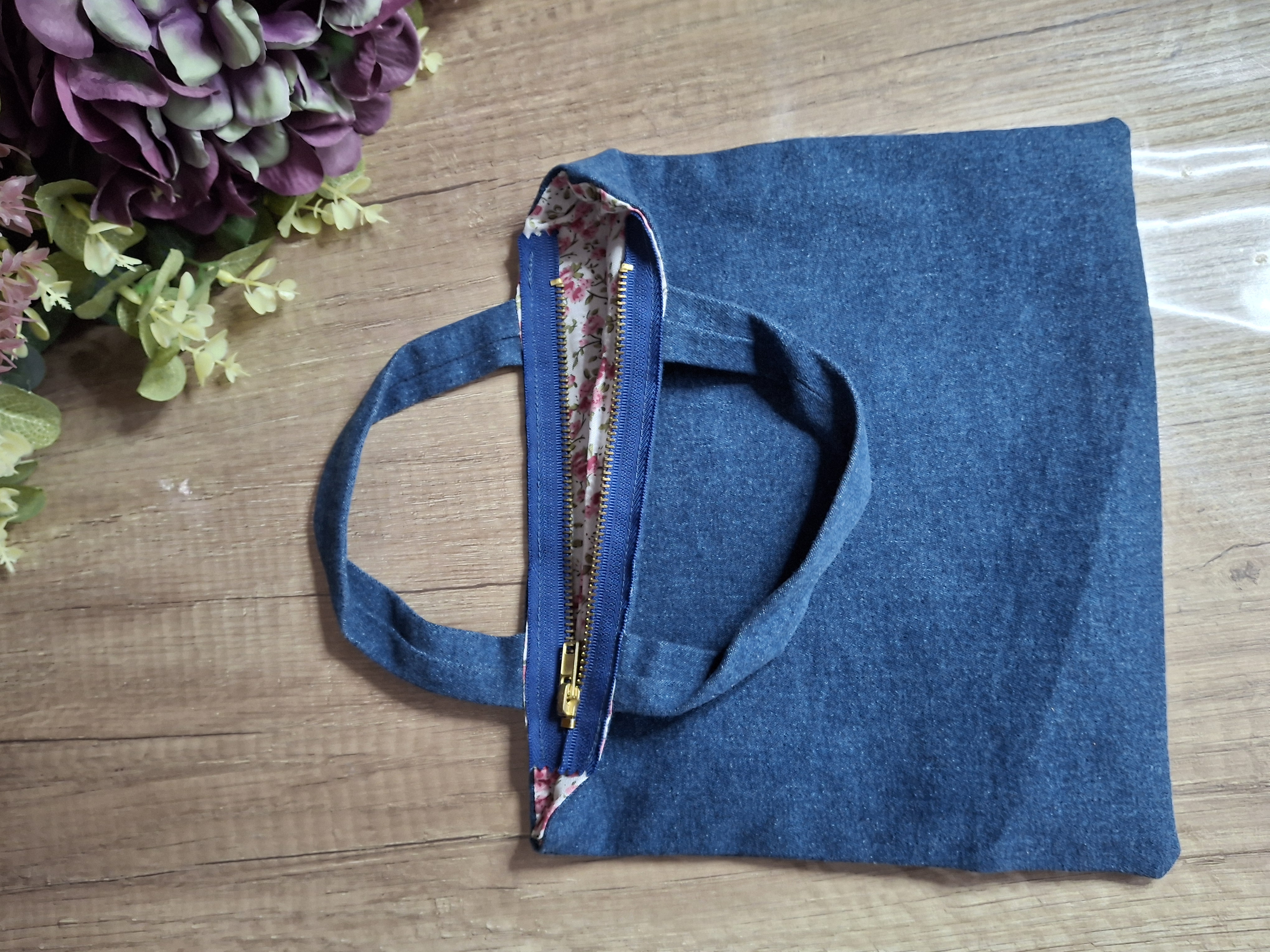 Bolsa de tecido jeans