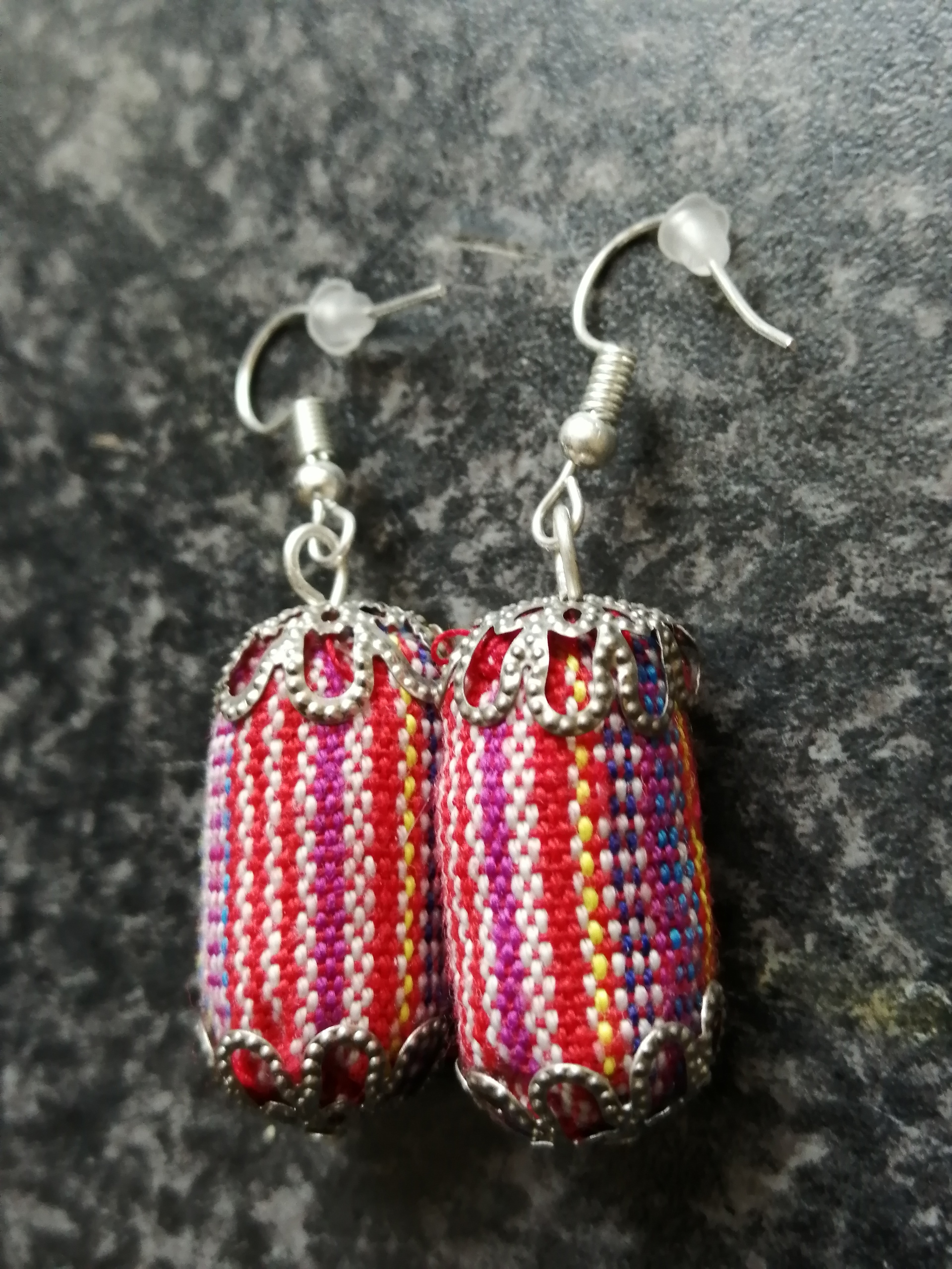 Handmade Denim Earrings