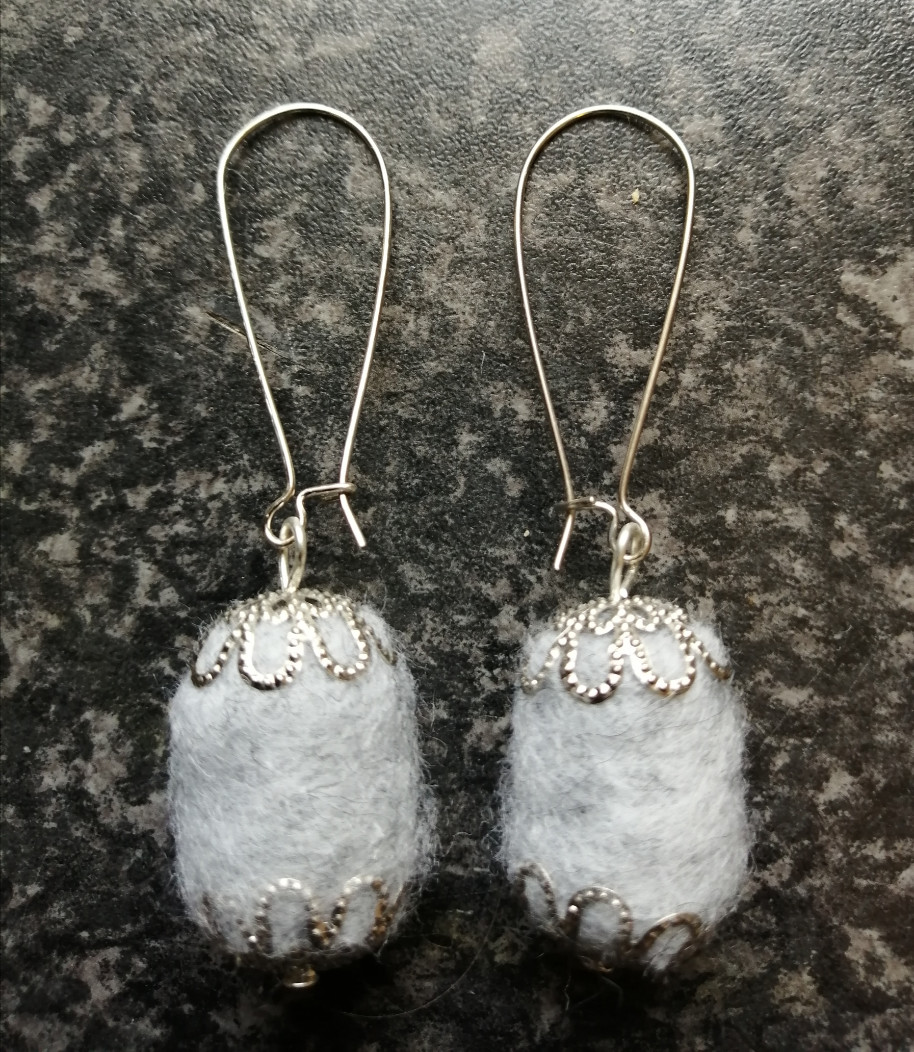 Handmade Denim Earrings