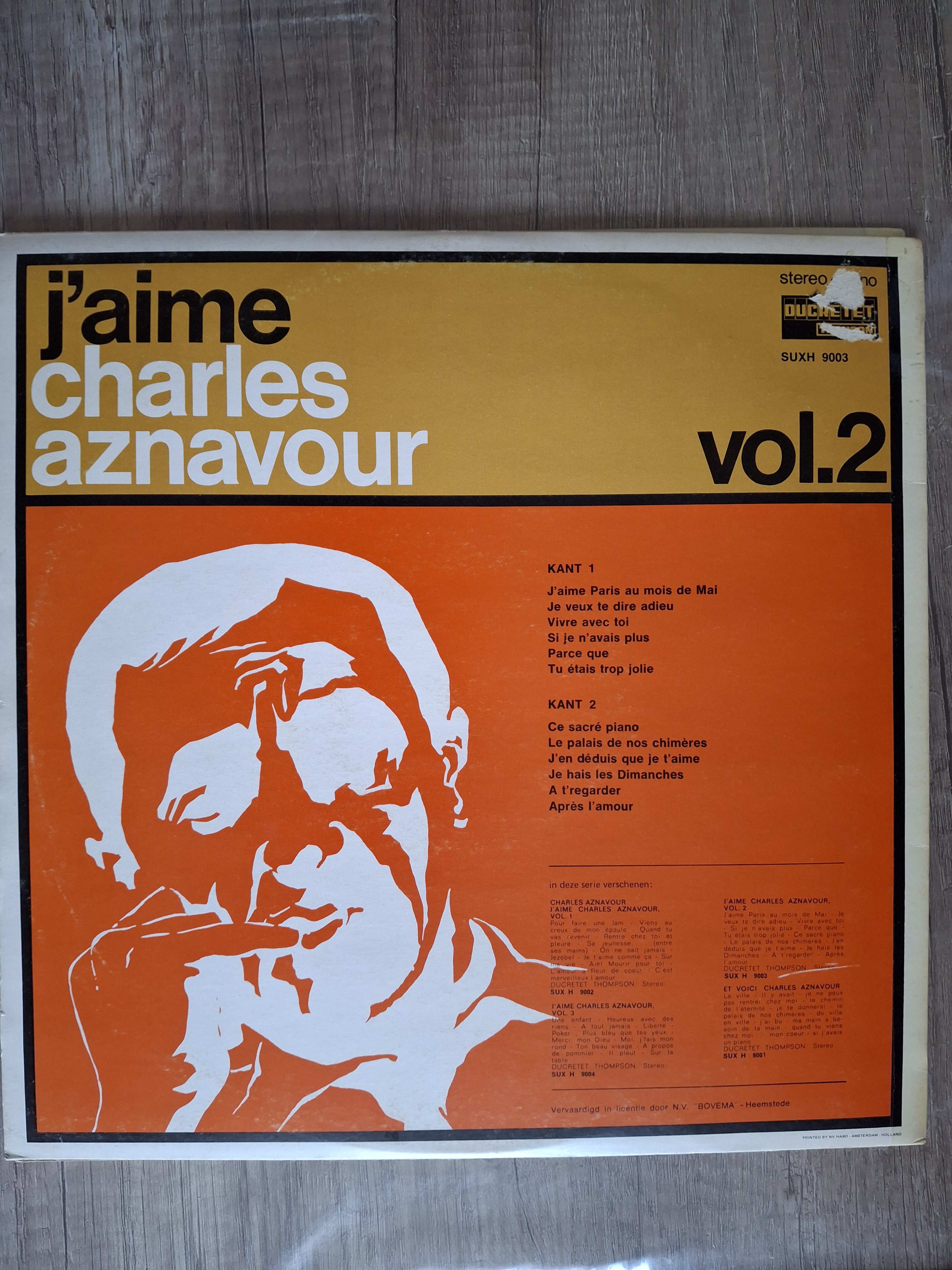 J'aime Charles Aznavour Vol. 1, 2, 3, Vinyl Record