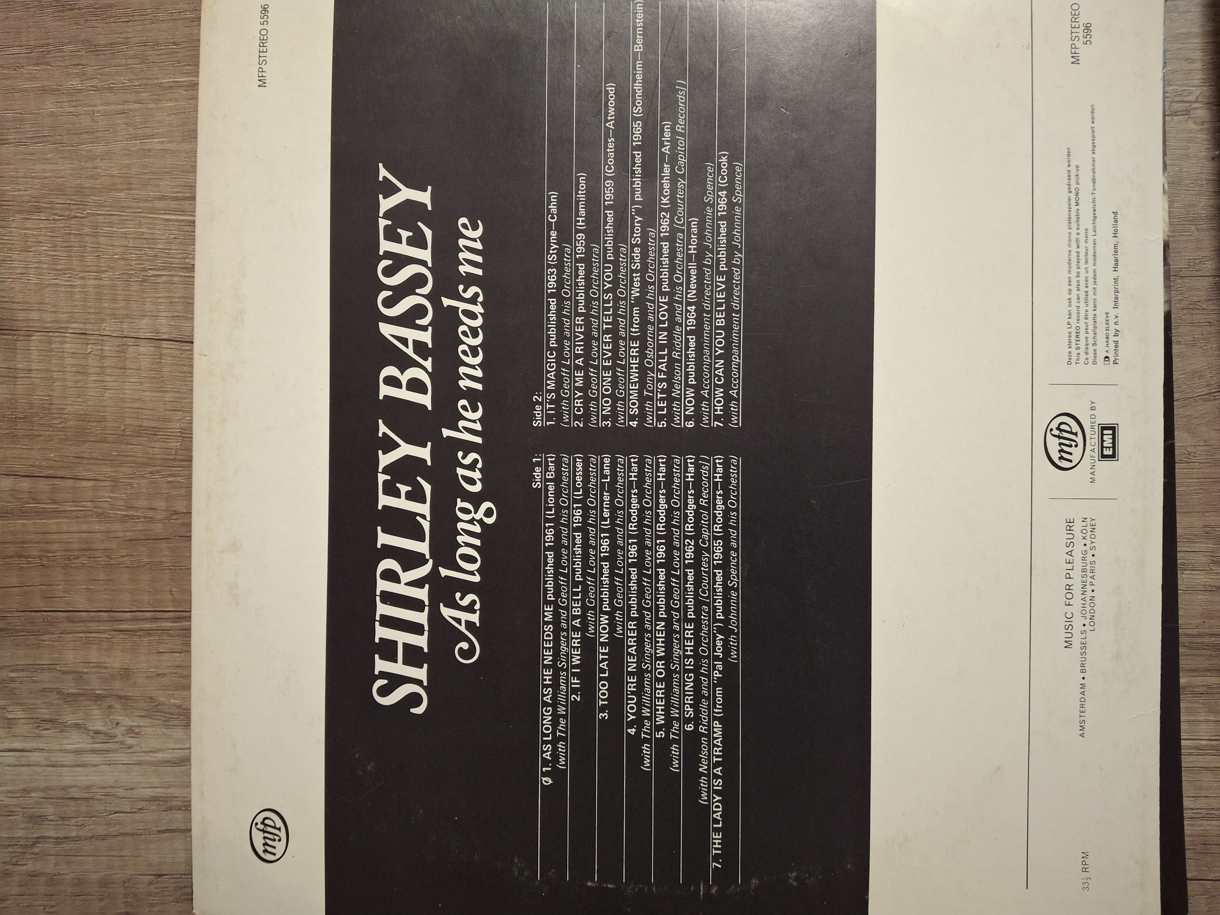 Shirley Bassey - Vinyl Record