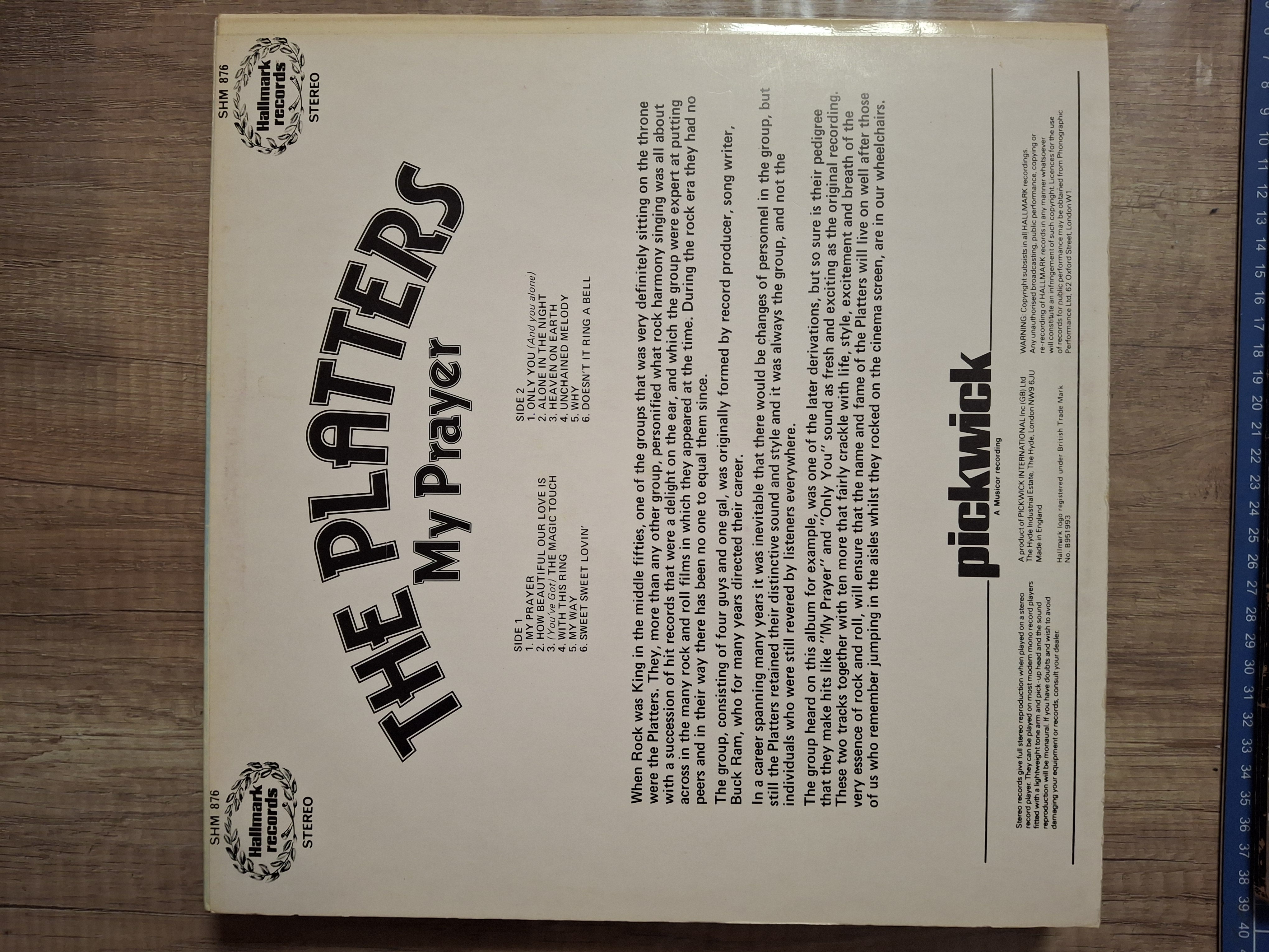 The Platters - My Prayer Vinyl Record
