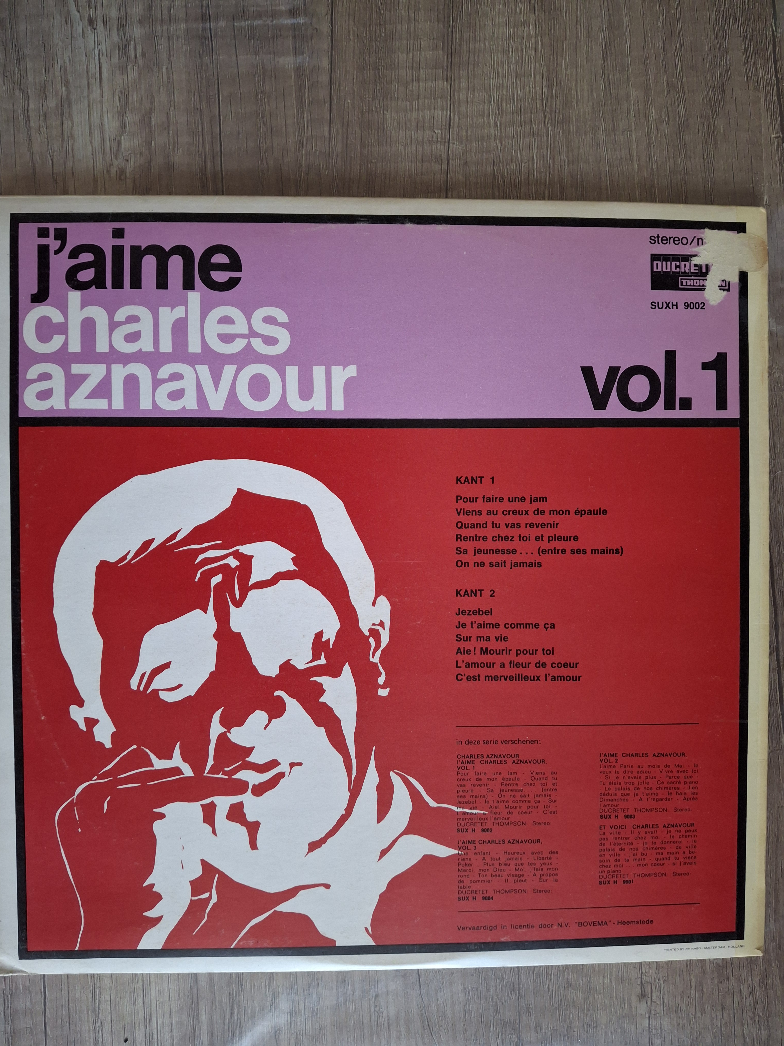 J'aime Charles Aznavour Vol. 1, 2, 3, Vinyl Record