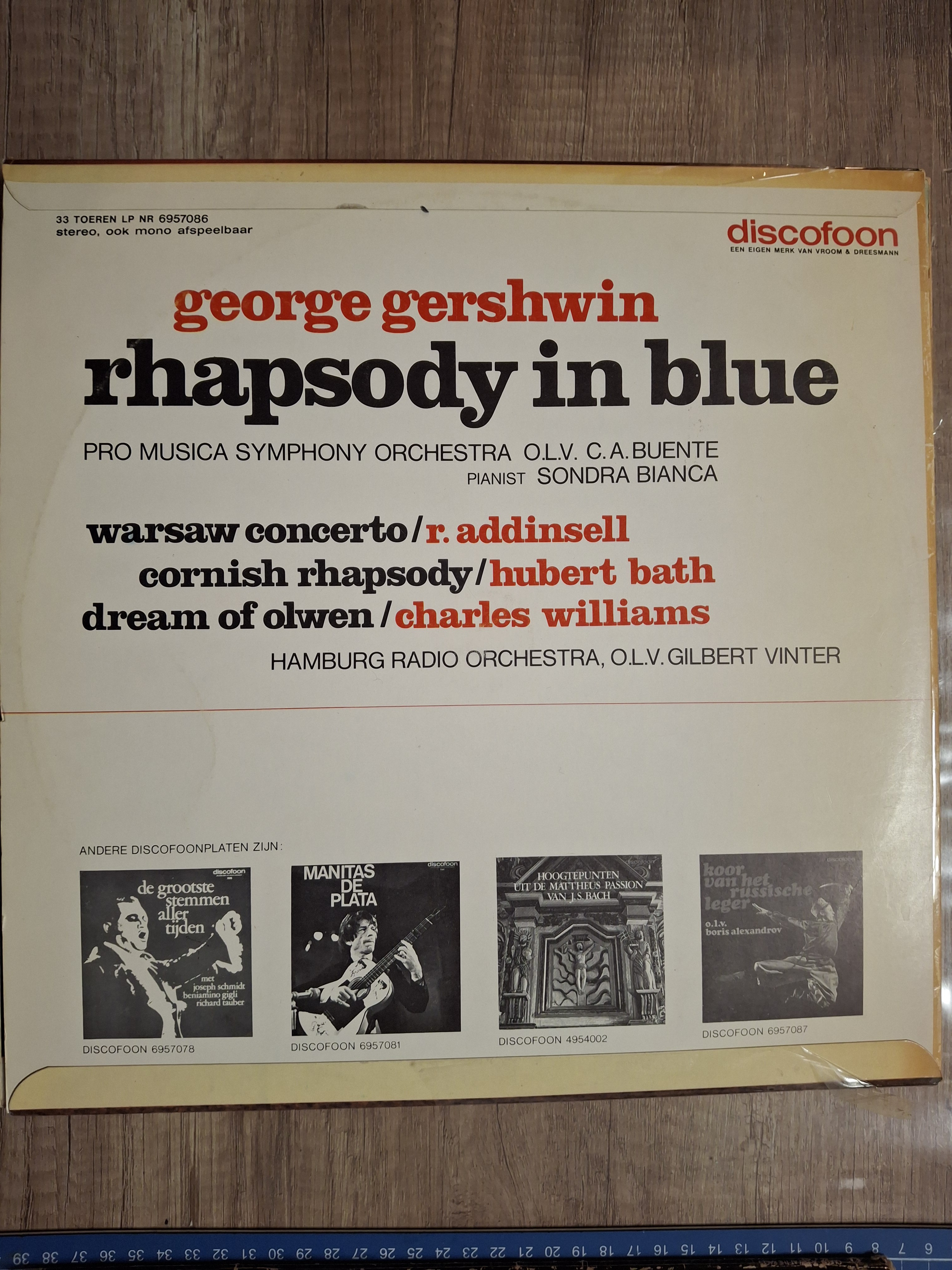 George Gershwin – Rhapsody In Blue Vinyl Record