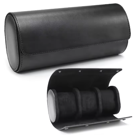 ECRIN EN CUIR NOIR - TROIS PLACES