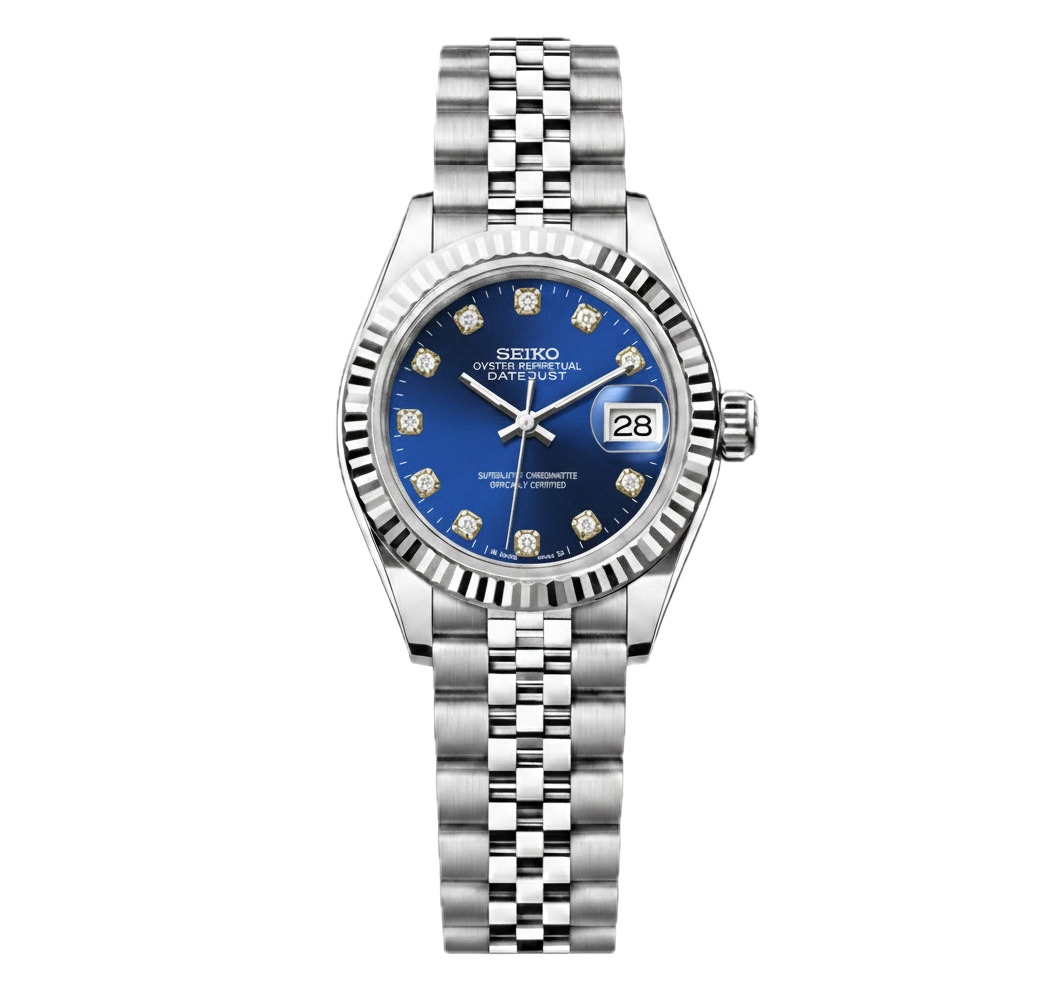SEIKO MOD LADY DATEJUST | BLEU