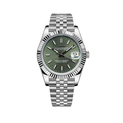 SEIKO MOD DATEJUST | OLIVE