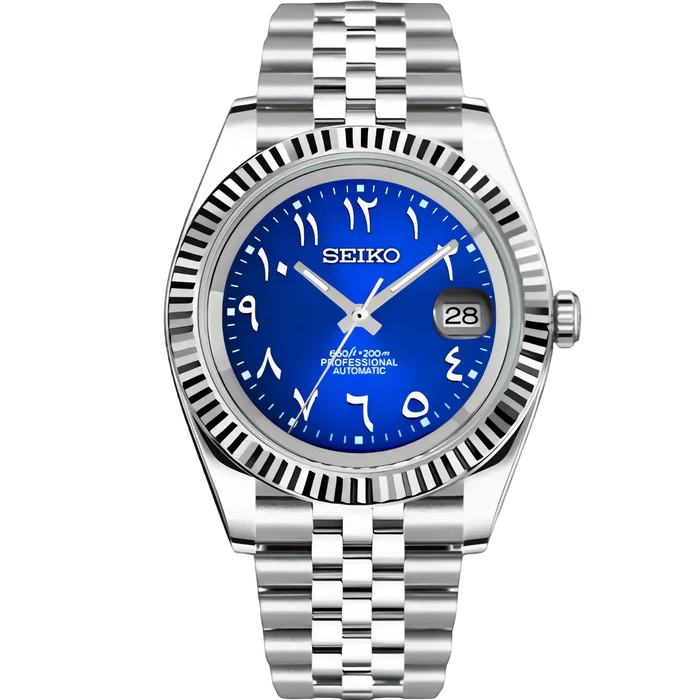 SEIKO MOD DATEJUST | ARABIC BLEU ROI